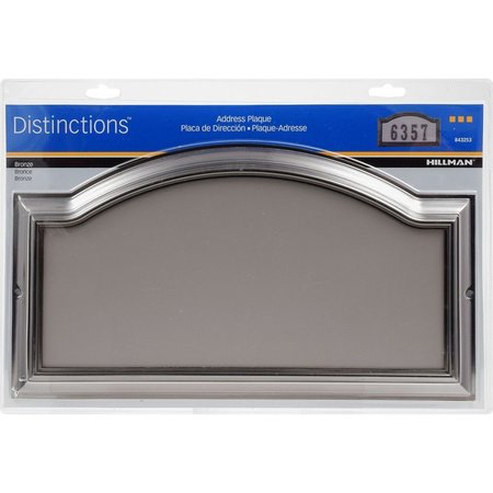 HILLMAN Distinctions Gloss Die-Cast Zinc Rectangle Address Plate, 3PK 843253